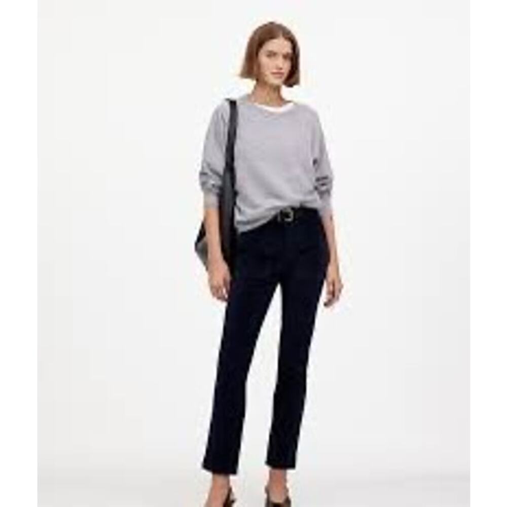 Madewell The Tall Slim Straight Trouser Pant in Garment‎ Dye Corduroy 33T NS503